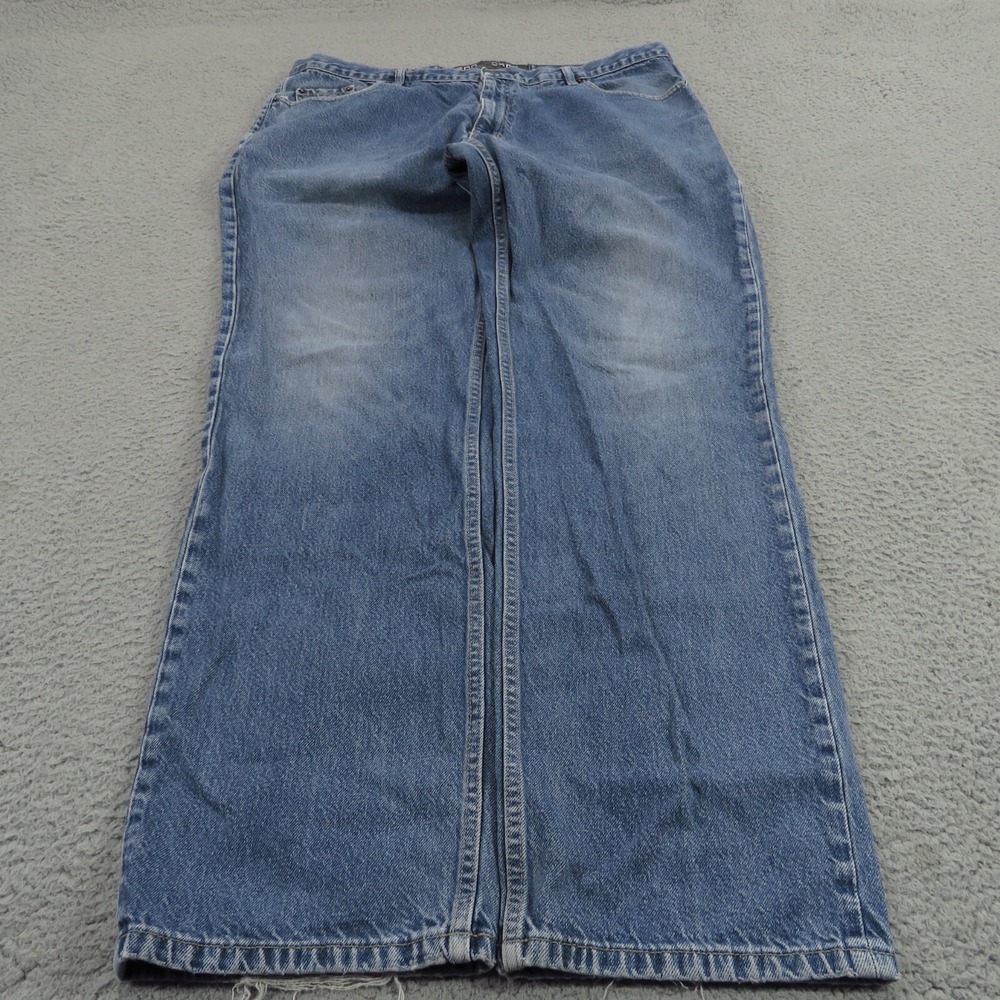 Zoo York Jamie Story Baggy Jeans Mens 40x34 Y2K Skater Grunge Wide Leg Blue